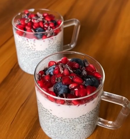 Quick chia seed pudding overnight
