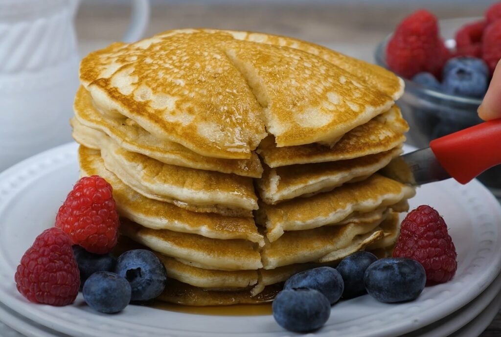 Fluffy Vegan Pancakes No Eggs, No Milk