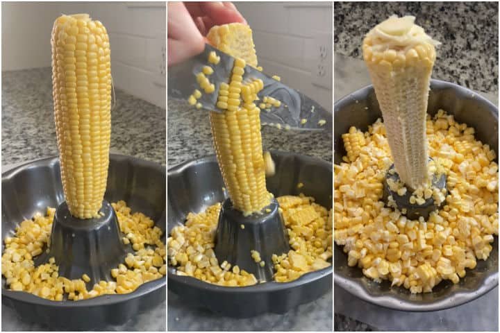 How to Cut Corn Off the Cob With Ease Using a Bundt Cake Pan