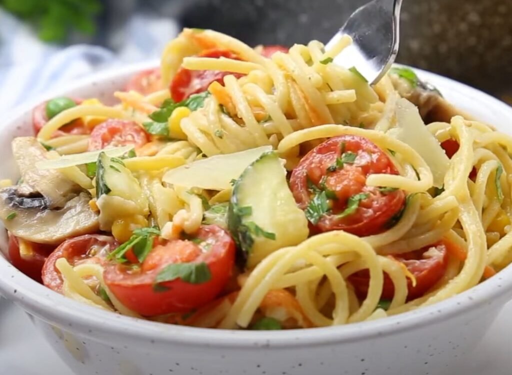 One-Pot Pasta Primavera No Boil Required