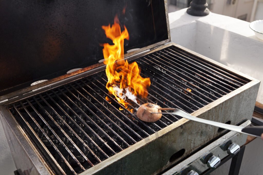 create a natural non-stick surface for your grill with an onion