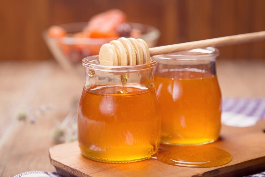 decrystallize honey with hot water